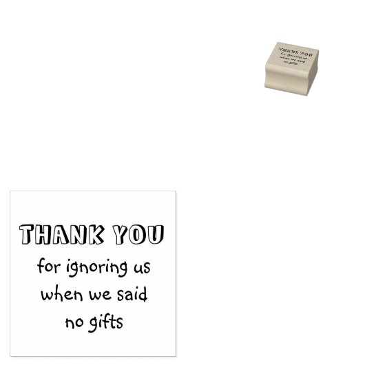 Dank u dat u ons hebt genegeerd toen wij geen gesc rubberstempel (Gestempeld)