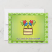 Dank u dat u robot met groene kaarten voor ballonn (Achterkant)