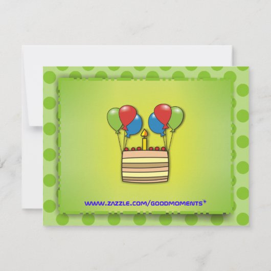 Dank u dat u robot met groene kaarten voor ballonn (Achterkant)