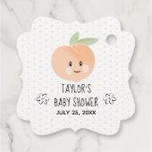 Dank u dat u zo'n perzikflesjes bent bedankjes labels (Achterkant)