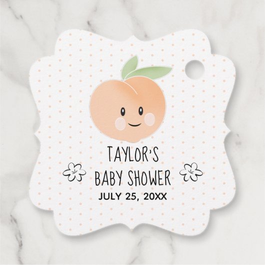 Dank u dat u zo'n perzikflesjes bent bedankjes labels (Achterkant)