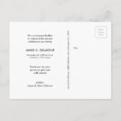 Dank u de Aankondiging van de Fotogeboorte van het (Achterkant)