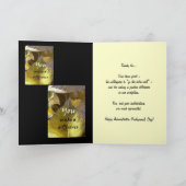 DANK U de BLADGOUDEN van de Dag van Beroeps Admin Bedankkaart (Binnen)