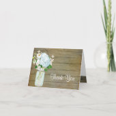 Dank u de Blauwe Hydrangea hortensia's van de Bedankkaart (Voorkant)