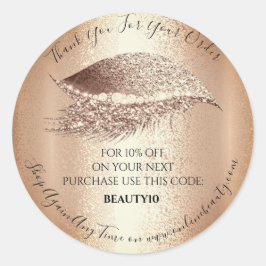 Dank u de Code Lash Makeup van de Korting van het  Ronde Sticker