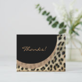 Dank u de Druk van de Luipaard van Briefkaarten (Staand voorkant)