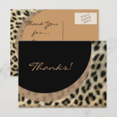 Dank u de Druk van de Luipaard van Briefkaarten (Voorkant / Achterkant)