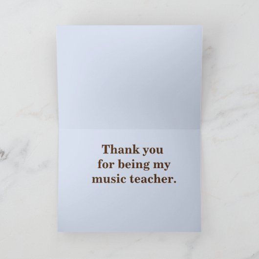 Dank u de Fluit van Kokopelli van de Leraar van de Bedankkaart (Binnen)