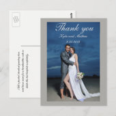 Dank u de Foto van het Huwelijk Briefkaart (Voorkant / Achterkant)