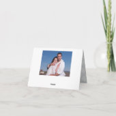 Dank u de Foto van het Manuscript - Briefkaart (Achterkant)