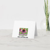 Dank u de gele Kaart van de waterleliebloem (Achterkant)