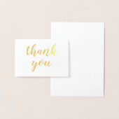 dank u de gouden foliezakkaart met bladzijden folie kaarten (Display)