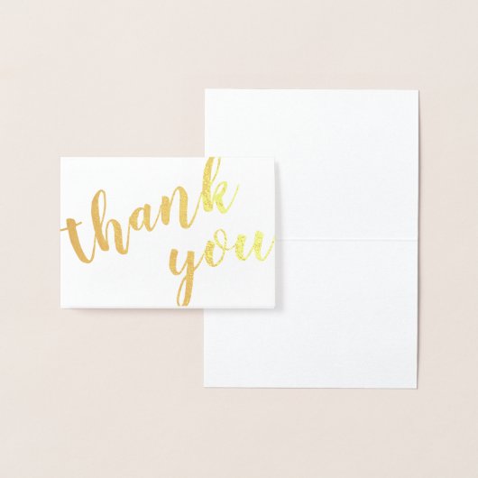 dank u de gouden foliezakkaart met bladzijden folie kaarten (Display)