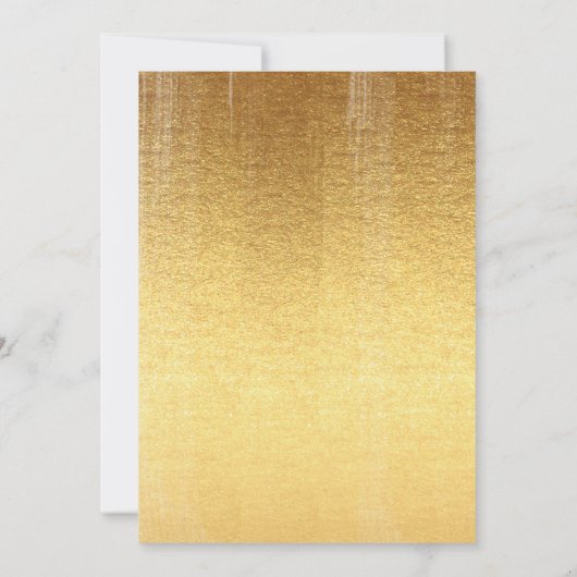 Dank u, de gouden grens van de manuscripttypografi bedankkaart (Achterkant)