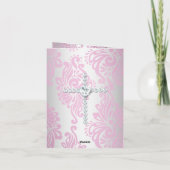 Dank u de Heilige Communie van het fotomeisje Bedankkaart (Achterkant)