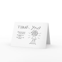 Dank u! De Kaart van Crazyhair - Kleur het zelf