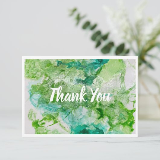 Dank u de Kaart van de Groene Flat Nota (Staand voorkant)