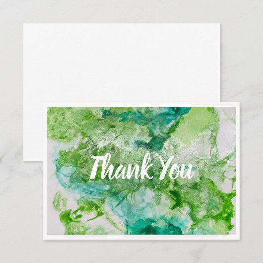 Dank u de Kaart van de Groene Flat Nota (Voorkant / Achterkant)