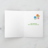 Dank u, de Kaart van de Leraar - Flower power (Binnen)