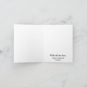 Dank u de Kaart van de Nota van het Huwelijk van (Binnen)