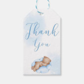 Dank u de Labels van het Baby shower van het Beer Cadeaulabel (Voorkant)