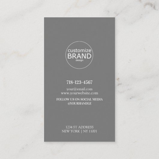 Dank u de Moderne Kaart Bedrijfs van de Korting va Klantenkaartje (Achterkant)