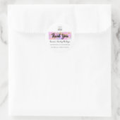 Dank u de Naam van het Manuscript de Aangepaste Lo Ronde Sticker (Tas)