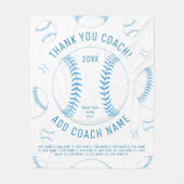 Dank u de namen van de Spelers van het Blauwe Team Fleece Deken (Voorkant)