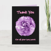 DANK U de PAARS van de Dag van Beroeps Admin Bedankkaart (Voorkant)