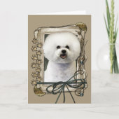 Dank u - de Poten van de Steen - Bichon Frise Bedankkaart (Voorkant)