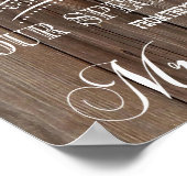 DANK U DE RUSTISCHE AFDRUKAFDRUKKING VAN HET POSTE POSTER (Hoek)