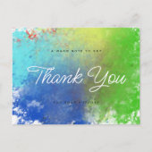 Dank u de stijl van de waterverf van het Vrouw van Feestdagenkaart (Voorkant)