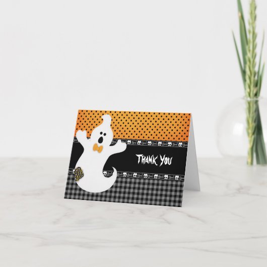 Dank u de Verjaardag van Halloween Bedankkaart (Voorkant)