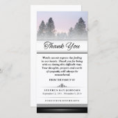 Dank u de Winterbomen woorden kunnen niet uitdrukk Bedankkaart (Voorkant / Achterkant)