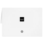 Dank u decoratieve lijnen minimaal Sinaasappel dou (Achterkant Horizontaal)