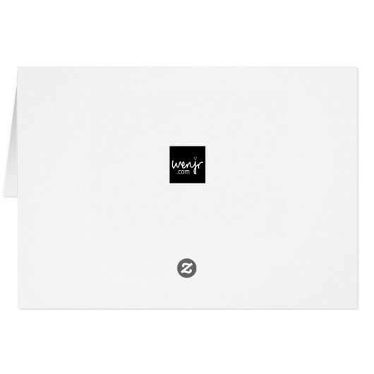 Dank u decoratieve lijnen minimaal Sinaasappel dou (Achterkant Horizontaal)