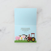 Dank U Dieren Vouwkaart Bedankkaart (Binnen)