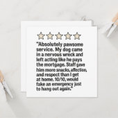 Dank u dierenarts kaart (Voorkant / Achterkant in situ)