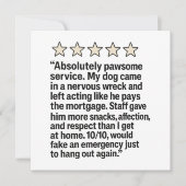 Dank u dierenarts kaart (Voorkant)