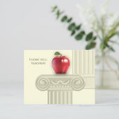 Dank u Docent Custom Briefkaart (Staand voorkant)