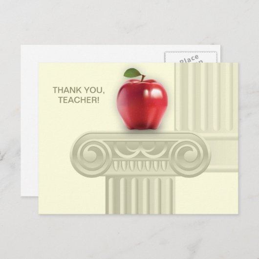 Dank u Docent Custom Briefkaart (Voorkant / Achterkant)