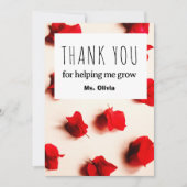 Dank u docent Kaart Elegant Waardering Ontwerp (Voorkant)