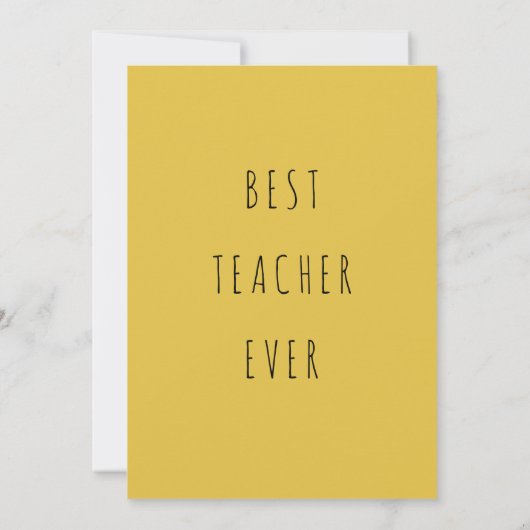 Dank u docent Kaart Elegant Waardering Ontwerp (Achterkant)