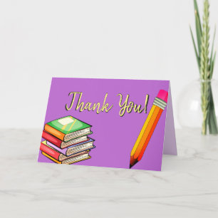 Dank u docenten aangepaste wenskaart school kaart