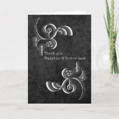 Dank u, dochter en schoonzoon bedankkaart (Voorkant)