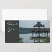 Dank u, Dock w/Gazeebo Bedankkaart (Voorkant / Achterkant)