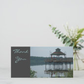 Dank u, Dock w/Gazeebo Bedankkaart (Staand voorkant)