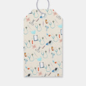 Dank u Doctor Medical Baby shower voorkeursmerk Cadeaulabel (Achterkant)