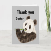 Dank u Doctor met Funny Panda Beer Kaart (Voorkant)