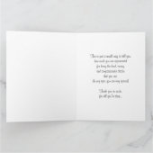 Dank u Doctor-Roze en Witte Bloemen/Tuin Bedankkaart (Binnen)